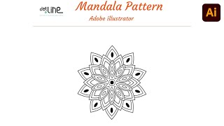 Adobe illustrator: Rotate Tool mandala design tutorial  #shorts