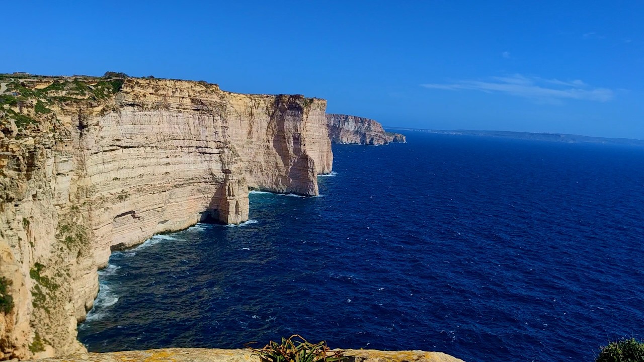 Sanap Cliffs Gozo | Mediterranean Sea Waves & Coastal Wind Ambience