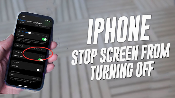 How do i stop my iphone from turning off automatically