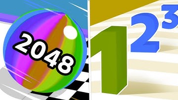 Going Ball 2048 🆚 Number Master gameplay Ball Colour Run walkthrough , iOS Android New Update  :1089