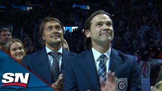 Teemu Selanne and Teppo Numminen Inducted Into Winnipeg Jets Hall of Fame