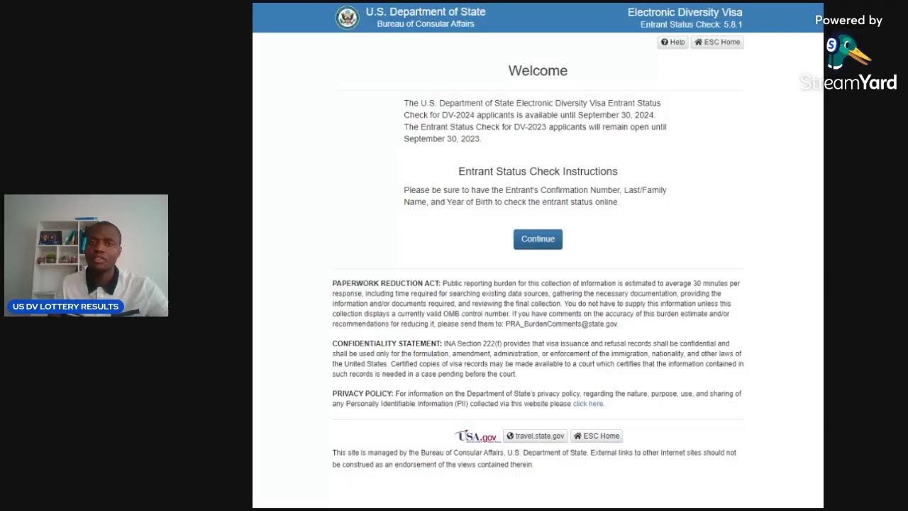 US DIVERSITY VISA LOTTERY 2025 RESULTS YouTube