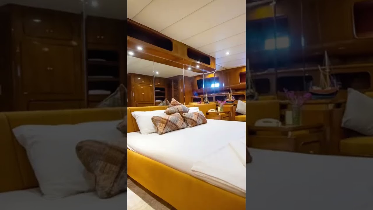 22 metre, 3 kabin, 6 kişilik motoryat..