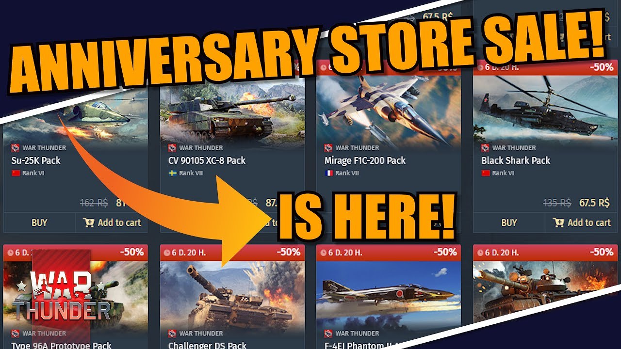 Shop] War Thunder's Birthday Sale in the Gaijin.net Store! - News