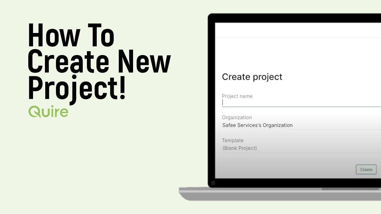 How to Create New Project in Quire [easy] - YouTube
