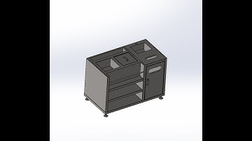 Solidworks - Sheetmal - Steel Table | Quầy Bar