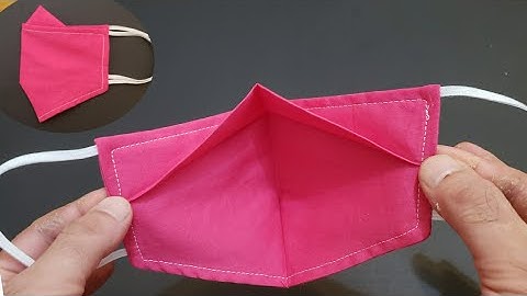 (NEW DESIGN) NO FOG ON GLASSES-Very Quick And Easy 3D Face Mask Sewing Tutorial