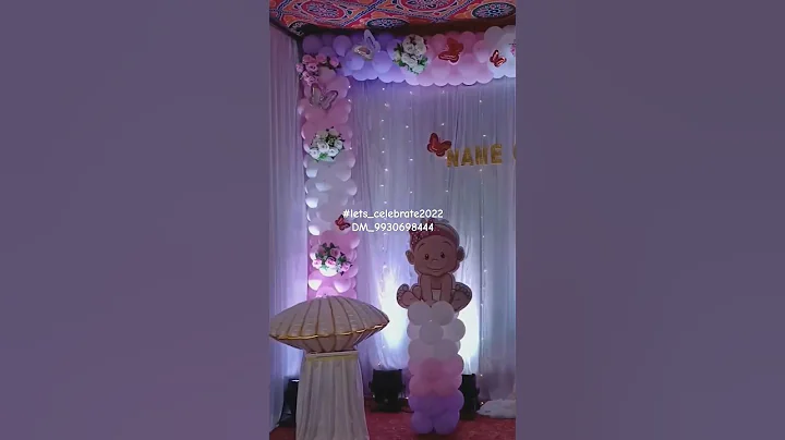 Name ceremony decoration #shell #nameceremony #shorts #ytshorts #youtubeshorts #art #reels