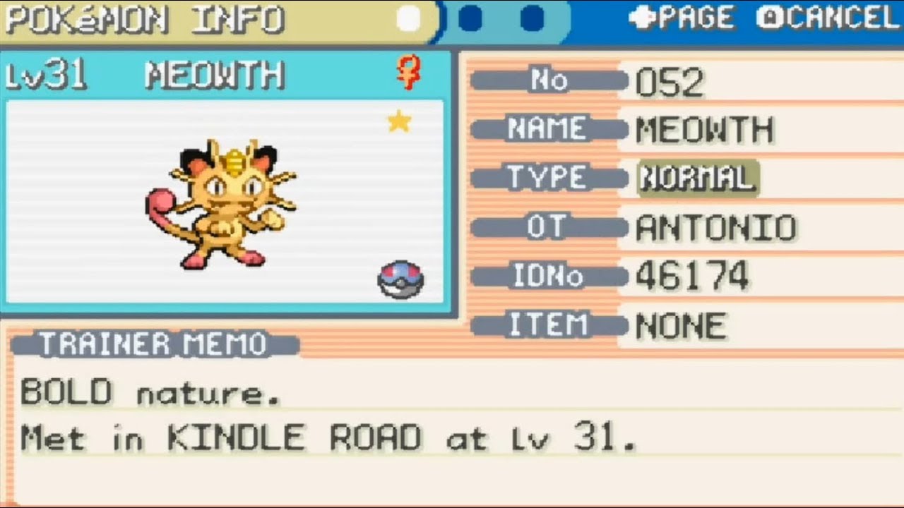 Live! Shiny Meowth After 6,799 Encounters - Pokemon FireRed 