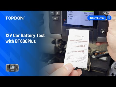Topdon Bt600 Battery Tester