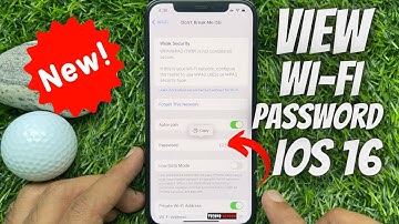 How to View WiFi Passwords on iPhone iOS 16