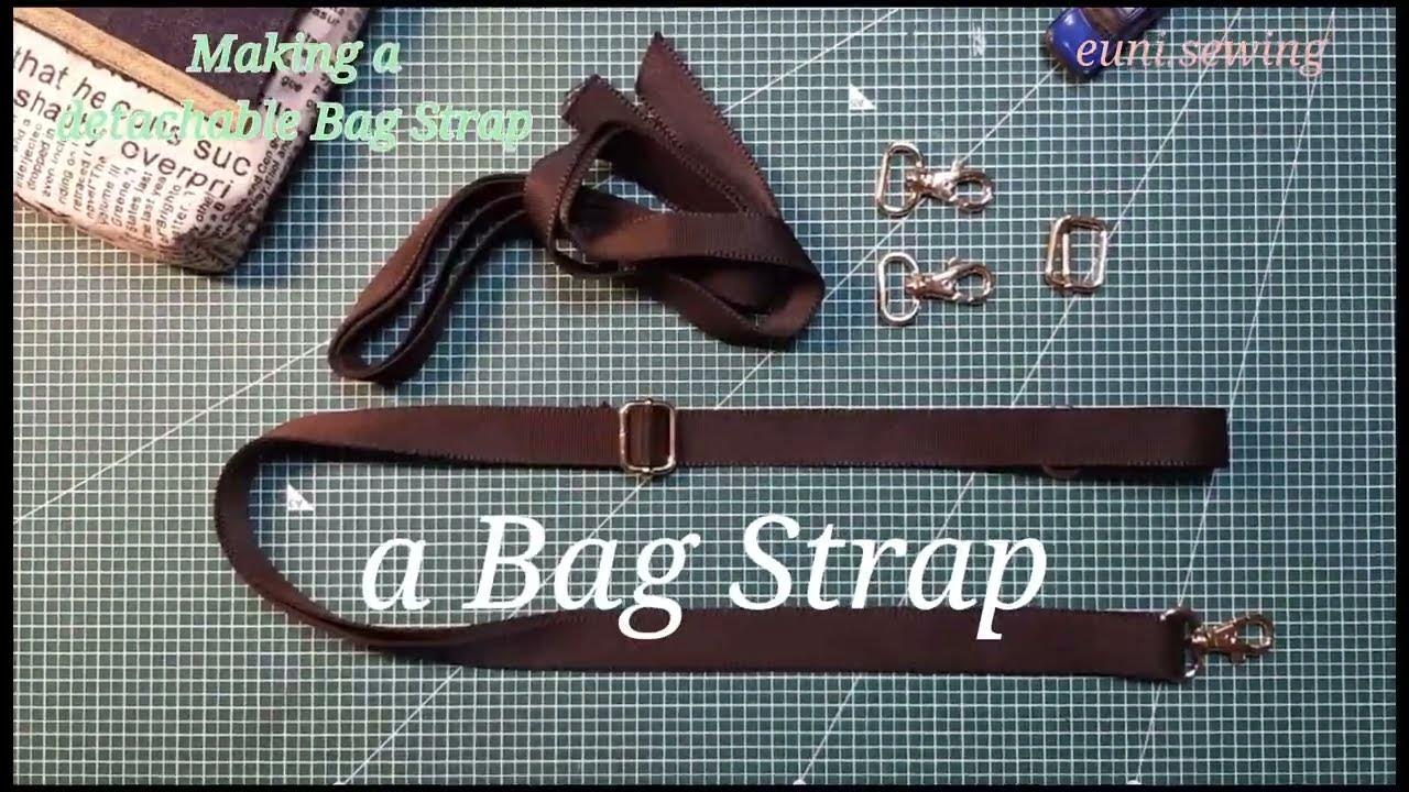 Making a Bag Strap/탈부착가방끈만들기/크로스백끈만들기 YouTube