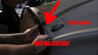 Wrapping Door Trimmings in my BMW E60!