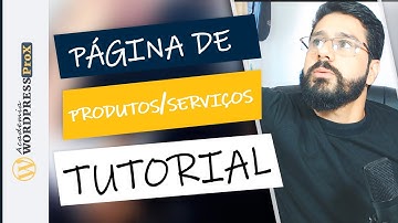 ELEMENTOR PRO: Como criar uma pagina de produtos e serviços profissional PASSO A PASSO