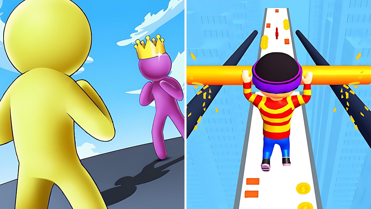 Roof Rails Vs Giant Rush🔴🟢🔴Walkthrough Android IOS Max Gameplay NI12