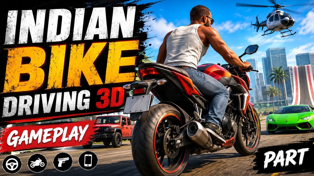 Indian bike drivering 3d game play part 1 - YouTube