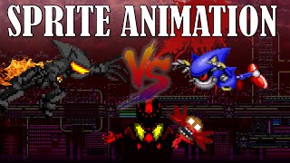 Furnace VS Metal Sonic | Sprite Animation #sonic #animation