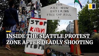 Inside the Seattle anti-racism protest zone after weekend’s deadly shooting