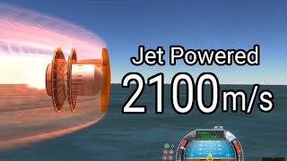 Reaching 2100m/s Using a Single Jet Engine [ KSP 1.9.0 ]
