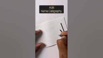 Aditi Name Calligraphy ✍️#shorts #drawing #viral #ytshots #calligraphy #trending #subscribe #name