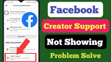 How To Fix Facebook Creator Support Option Not Showing (2023) |