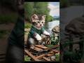 A Kitten’s Invention #9cutecat #cat #kitten #cute #funny #catai #catlover #shorts #youtubeshorts
