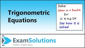 Trigonometric Equations - Double Angle Types (3) | ExamSolutions