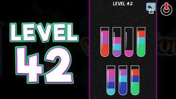 Water Color Sort Level 42 Solution