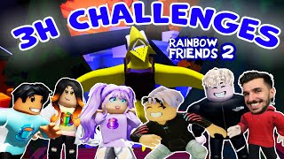 Wir spielen 3H lang RAINBOW FRIENDS Challenges!
