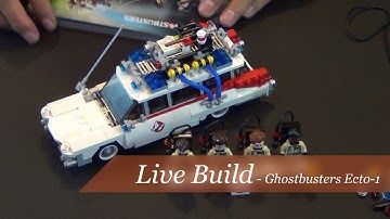 Best Lego vehicle ever? Ghostbusters Ecto-1 Live Build Part 2 Set #21108