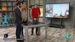 Presentación de ActivTable de Promethean en el programa A punto con La 2, RTVE