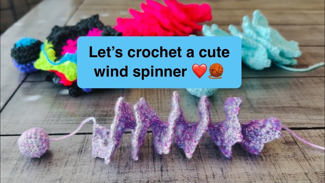 Crochet cute and easy wind spinner / crochet home decor / crochet summer project