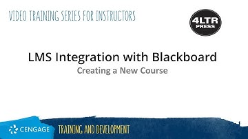4LTR Press: Creating Your Course in Blackboard