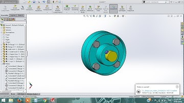 solidworks tutorial | flange coupling | part drawing