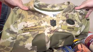 SF 49ers Jimmy Garoppolo Nike Camo Salute 2 Service Limited player jersey