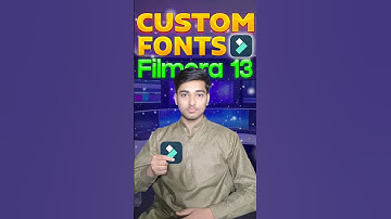 How to install Custom Fonts in Filmora 13