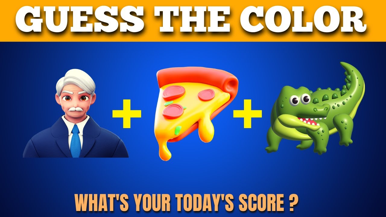 🎨 Can You Guess the COLOR by Emoji? 🖌 | Guess the Color from Emoji Challenge | Color Emoji Quiz #1