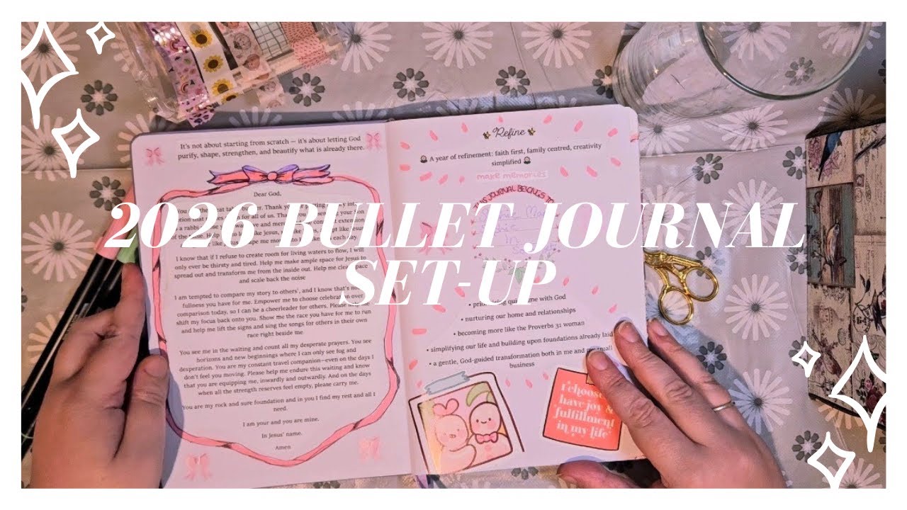☆ Plan with Me ☆ Setting up my 2026 Bullet Journal for my Small Business & Reading Tracker