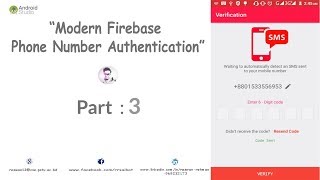 #3 Modern firebase phone authentication (Setup Firebase) _Part - 3