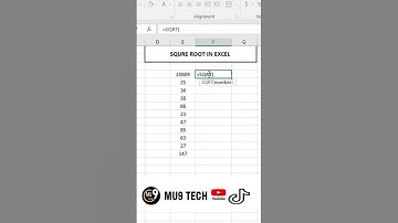 Square Root Formula in Excel || SQ RT In Excel #excel #shorts #exceltips