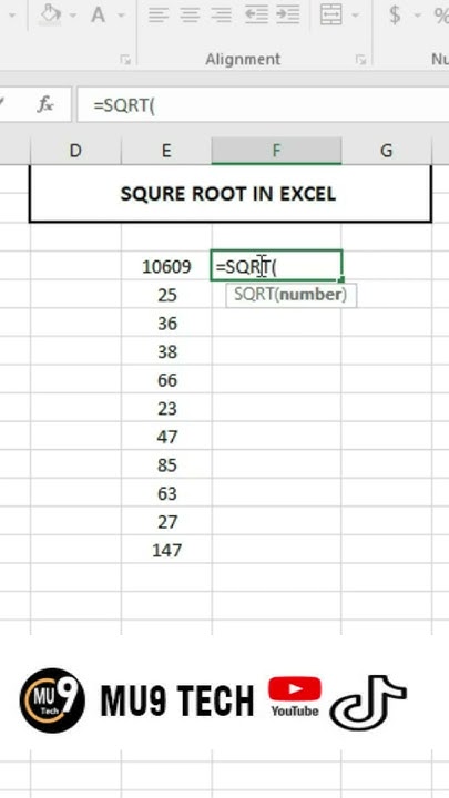 Square Root Formula In Excel SQ RT In Excel excel shorts square-root-formula-in-excel-sq-rt-in-excel-excel-shorts