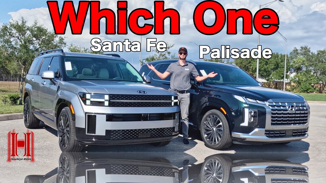 2024 Hyundai Santa Fe vs Hyundai Palisade : Specs and Test Drive - YouTube