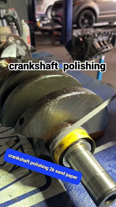 manual crankshaft polishing #diy #tips #engine #polish #shorts