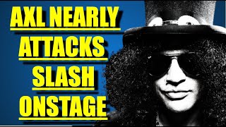 Axl Rose Threatens to Fight Slash Onstage (Guns N' Roses Concert)