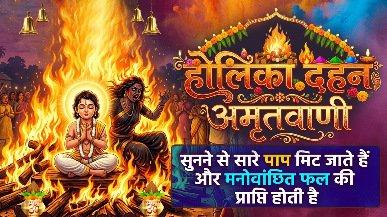 होलिका दहन अमृतवाणी - सुनने से सारे पाप मिट जाते हैं और मनोवांछित फल की प्राप्ति होती है~Amritwani