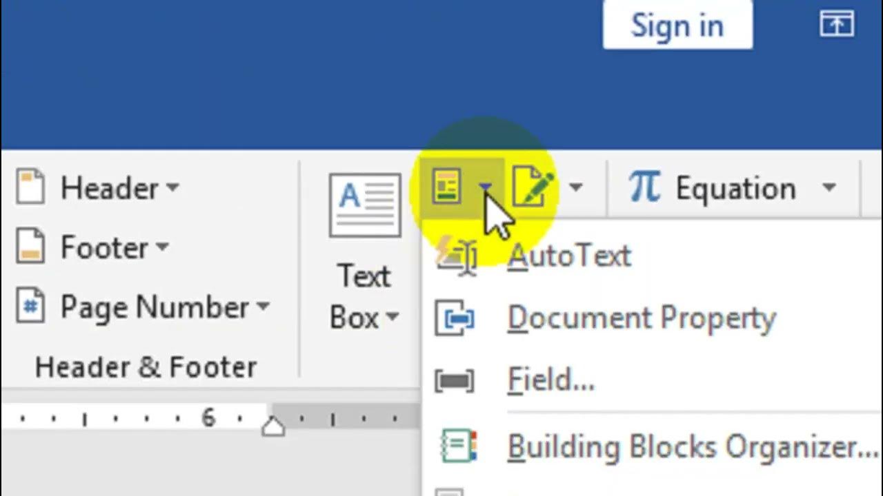 How to Insert and use Fields in Microsoft Word (Built in or Custom) in Kannada YouTube