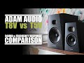 Adam Audio T8V  vs  Adam Audio T5V  ||  Sound & Frequency Response Comparison