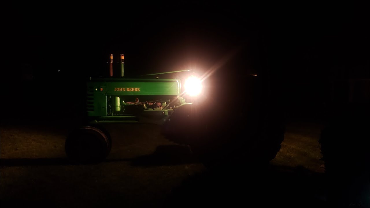 John Deere B pulling hill YouTube