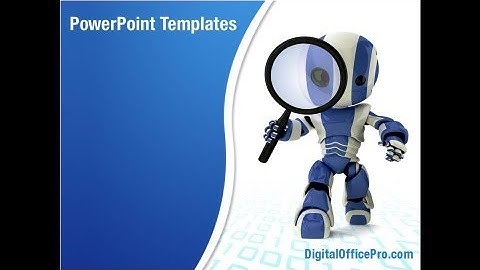 Robot Model PowerPoint Template Backgrounds - DigitalOfficePro #08181