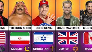 Top WWE Superstars Nationality And Religion | Wrestlinginc